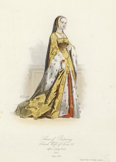 Anne de Bretagne, seconde épouse de Louis XII de France - French School