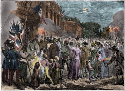 Annexion de la Savoie et de Nice à la France - 1860 Annexion de Nice par la France - French School
