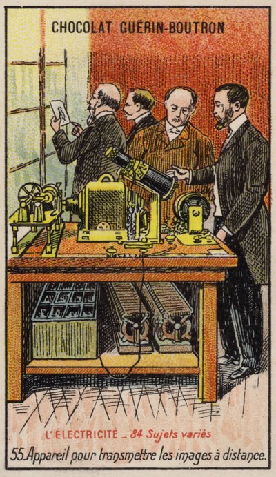 Appareil pour transmettre des images à distance (chromolithographie) - French School