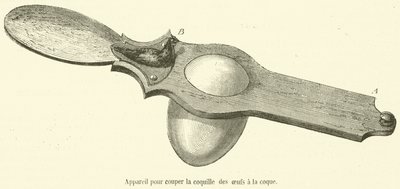 Appareil pour couper la coquille des œufs à la coque - French School