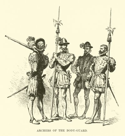 Archers de la garde du corps - French School
