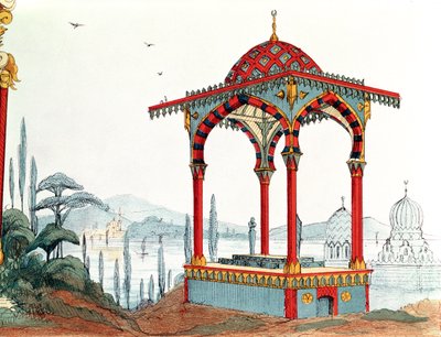 Croquis architectural en Turquie, fin XIXe siècle - French School