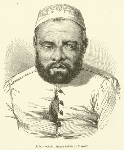 Ardrian-Souli, ancien sultan de Mayotte - French School