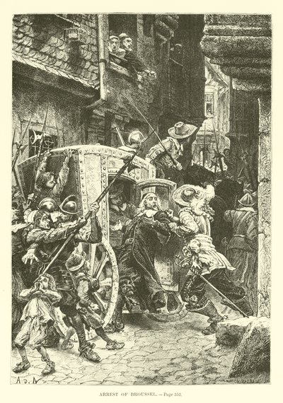 Arrestation de Broussel - French School