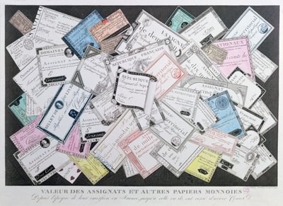 Assignats et autres exemples de papier-monnaie de l