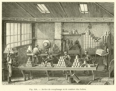 Atelier de remplissage et de soudure des boites - French School