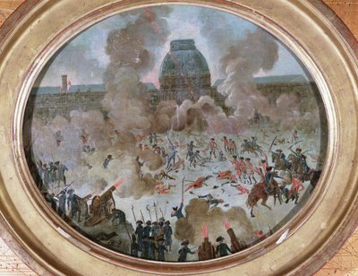 Attaque des Tuileries, Paris, 10 août 1792 - French School