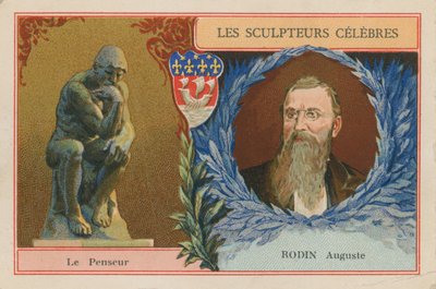 Auguste Rodin, sculpteur français et son Penseur - French School