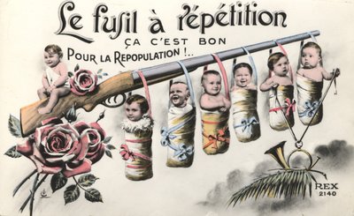 Bébés et un fusil - French School
