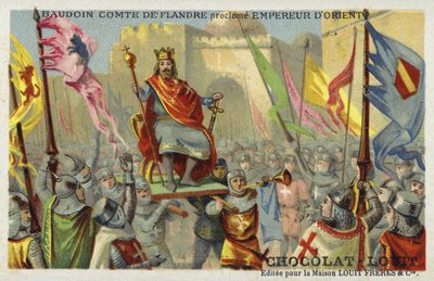 Baudouin IX, comte de Flandre, proclamé empereur de Constantinople, 1204 - French School