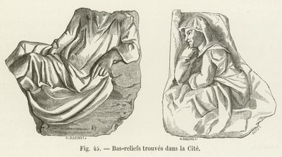 Bas-reliefs trouvés dans la Cité - French School
