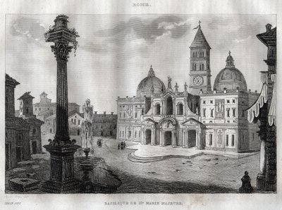 Basilique de Santa Maria Maggiore - Rome - Gravure de « L