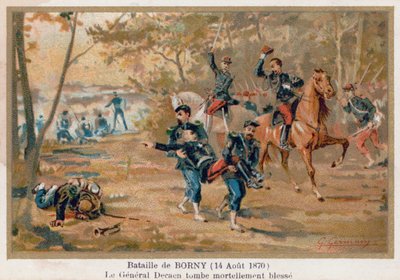 Bataille de Borny-Colombey, où le général Decaen fut mortellement blessé - French School