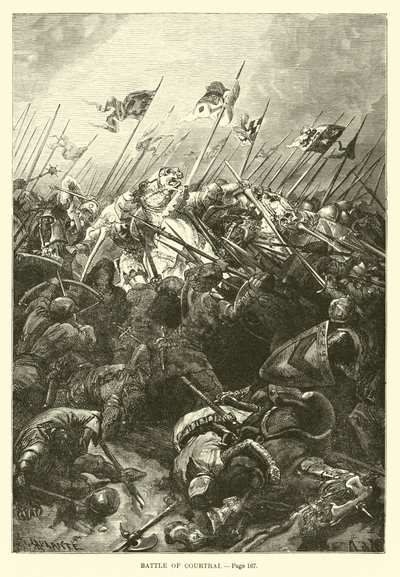 Bataille de Courtrai - French School