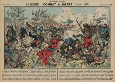 Bataille de Dgebe, Dahomey, Deuxième guerre franco-dahoméenne, 4 octobre 1892 - French School