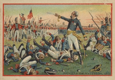 Bataille de Waterloo en 1814 - French School