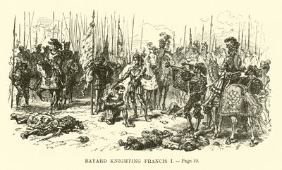 Bayard adoubant François Ier - French School