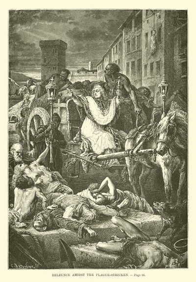 Belzunce parmi les pestiférés - French School