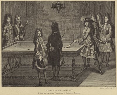 Table de billard du roi Louis XIV de France - French School