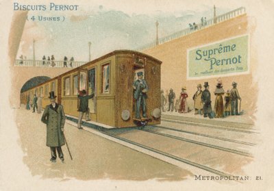 Carte de commerce Biscuits Pernot - French School