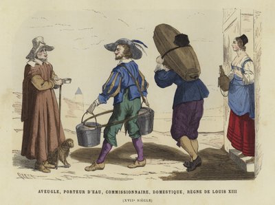 Aveugle, porteur d