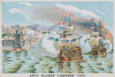 Blocus de Lisbonne par Jean Ango, 1530 - French School