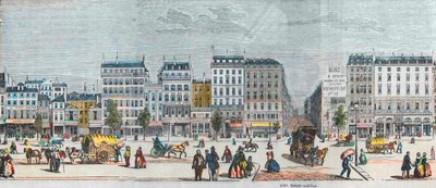Boulevard Saint-Denis côté sud - Rue Saint Martin - Gravure dans « Tableau-de-Paris » par Edmond Texier 1852 - French School