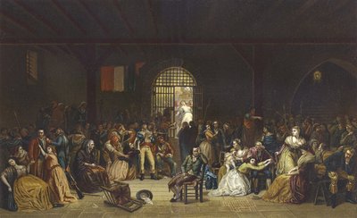 Appel des dernières victimes de la Terreur à la prison Saint-Lazare, Révolution française, 1794 - French School