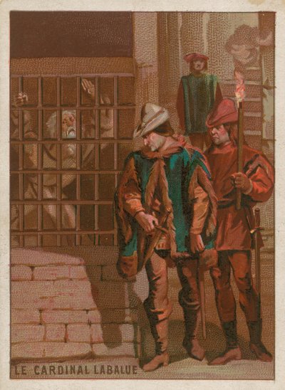 Cardinal Jean La Balue en prison en 1469 - French School