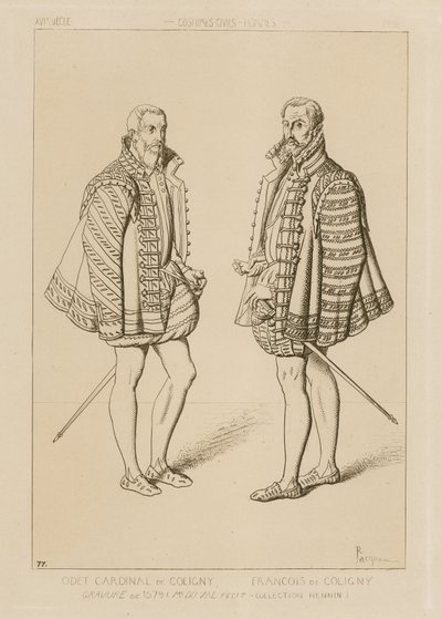 Cardinal Odet de Coligny (1517-1571) et François de Coligny (1557-1591) - French School