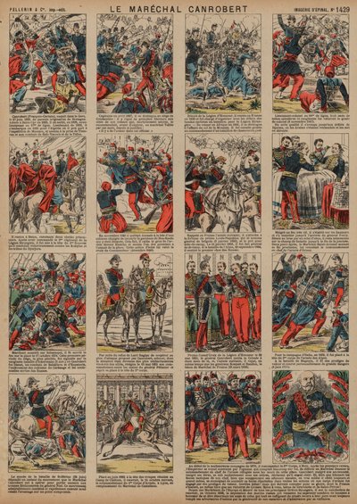 Carrière du maréchal français François Certain de Canrobert - French School