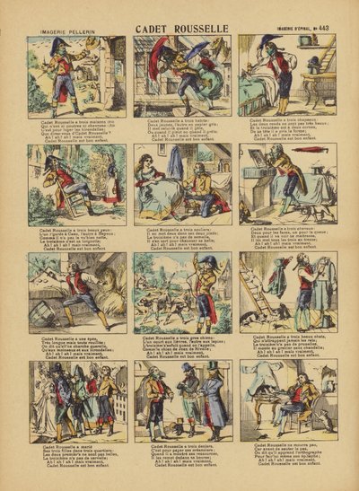 Bande dessinée de Cadet Rouselle - French School