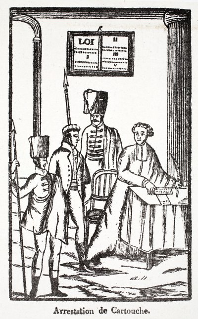 Arrestation de Cartouche - French School