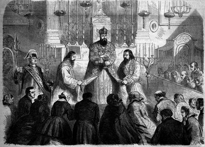 Rite catholique - Messe - 26 janvier 1860 : messe célébrée selon le rite arménien par le supérieur des Mékhitaristes dans l