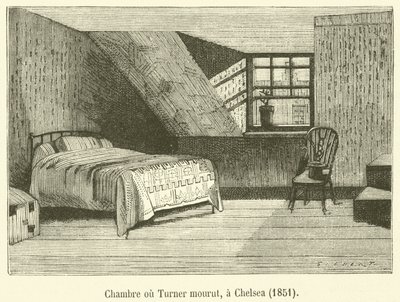 Chambre où Turner mourut, à Chelsea - French School