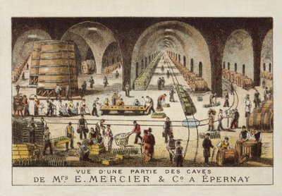 Caves de champagne de E Mercier & Co, Épernay, France - French School
