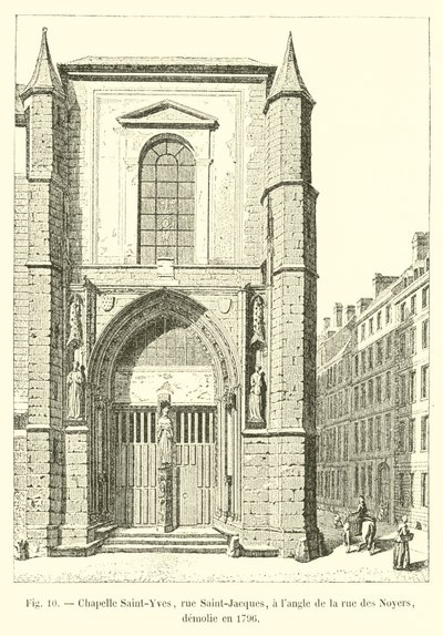 Chapelle Saint-Yves, rue Saint-Jacques, à l