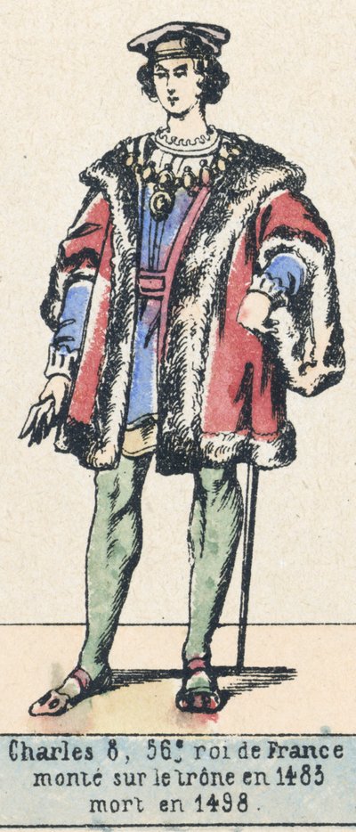 Charles VIII, 56e roi de France, monté sur le trône en 1483, mort en 1498 - French School