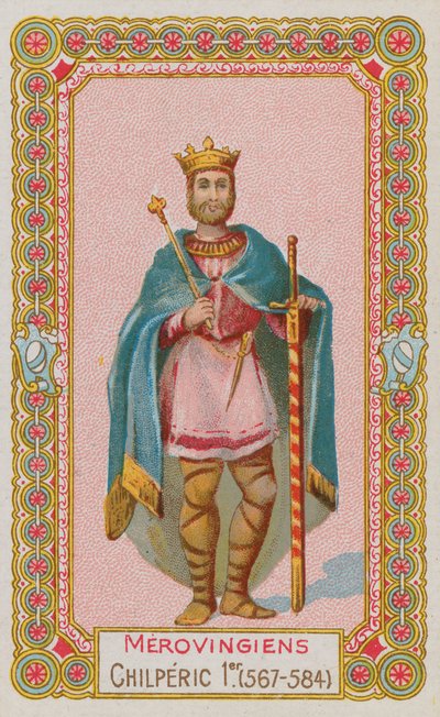 Chilpéric Ier, roi mérovingien de France de 567 à 584 - French School