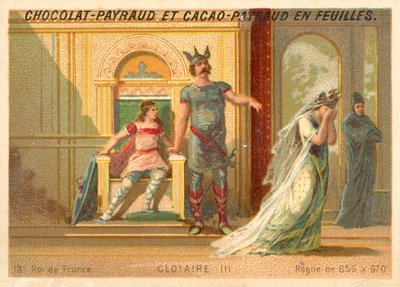 Clotaire III, roi franc de Neustrie et de Bourgogne - French School