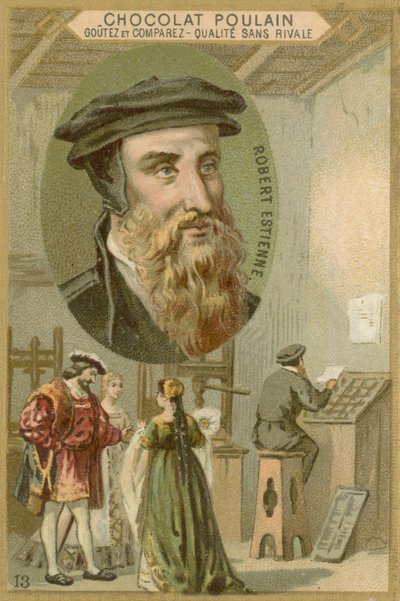 Carte commerciale Chocolat Poulain, Robert Estienne - French School