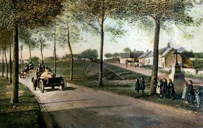 Circuit automobile de la Sarthe : un virage à Ardenay (carte postale) - French School