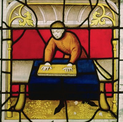 Fenêtre du marchand de tissus - French School