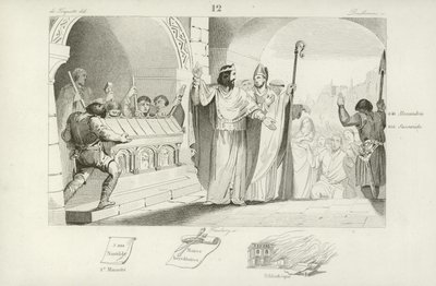 Clovis II, roi franc de Neustrie et de Bourgogne - French School
