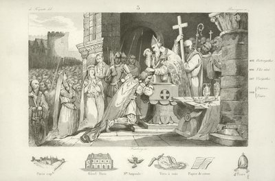 Clovis Ier, roi mérovingien des Francs - French School