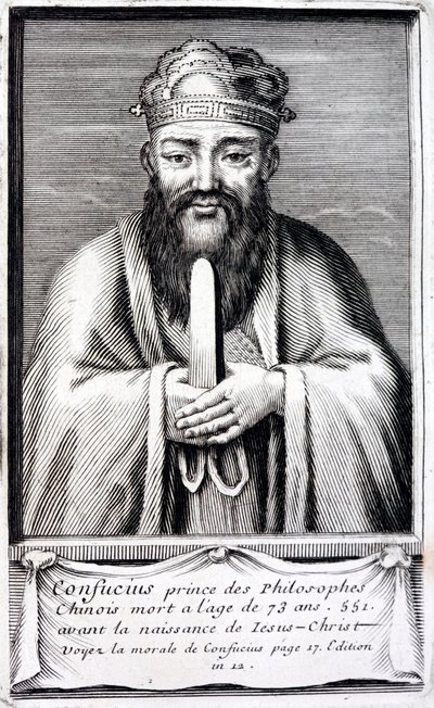 Confucius, ancien philosophe chinois - French School