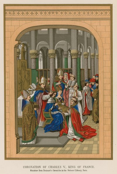 Couronnement de Charles V, roi de France - French School
