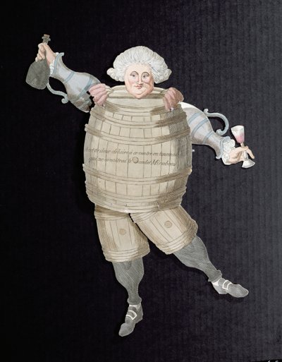 Découpage de Louis Riqueti, vicomte de Mirabeau, surnommé Mirabeau-Tonneau, vers 1790 - French School