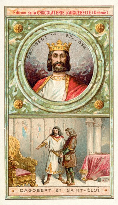 Dagobert Ier et Saint Éloi, 7ème siècle - French School