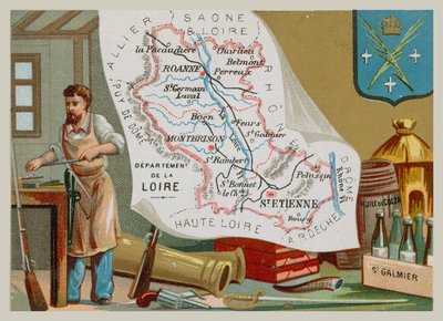Département de la Loire dans le centre de la France - French School